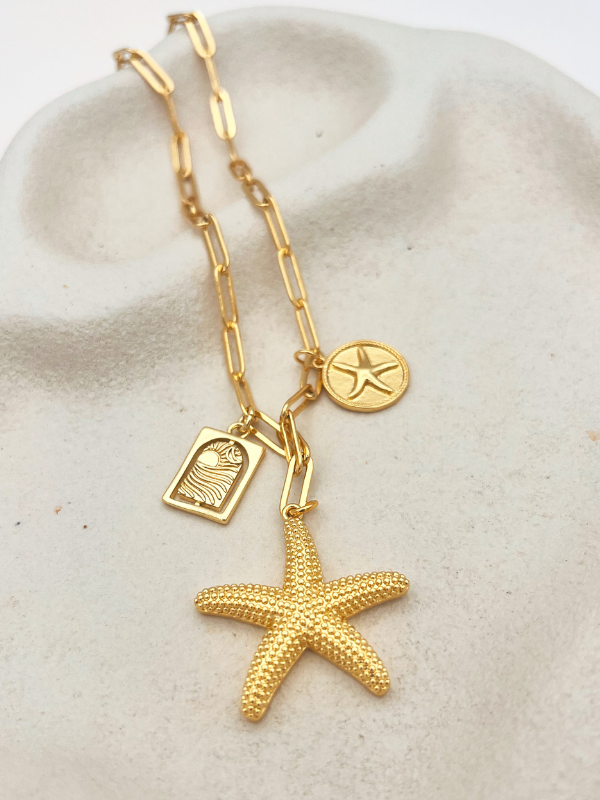 Starfish Dreams Seaside Charm Necklace