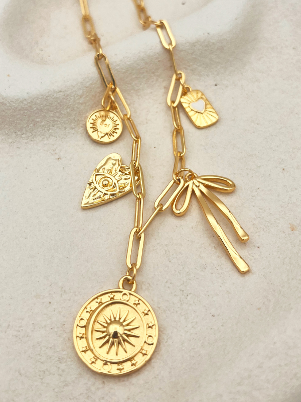 Sunsoaked Love Story Charm Necklace