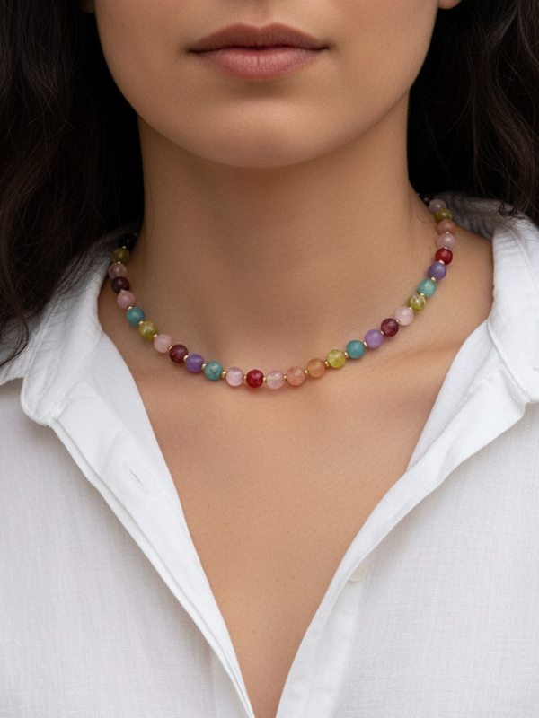 Coral Spawn Beaded Necklace