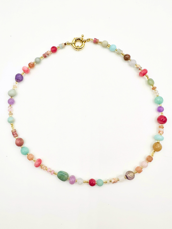 Custom Beaded Initial Necklace