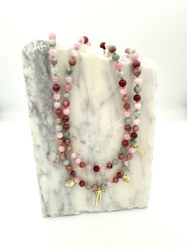 Custom Beaded Charm Necklace