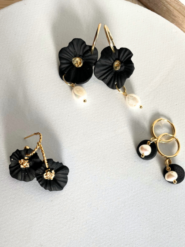 Dainty Petal Hoops