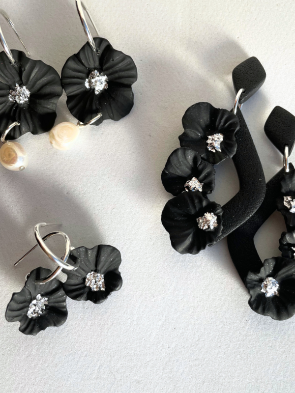 Dainty Petal Hoops