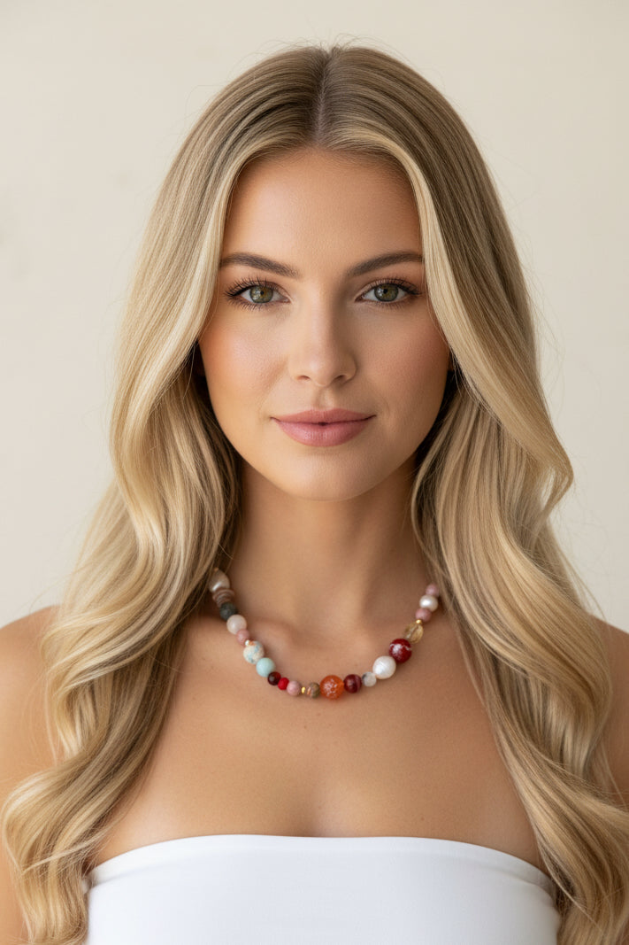 Cable Beach Beaded Necklace