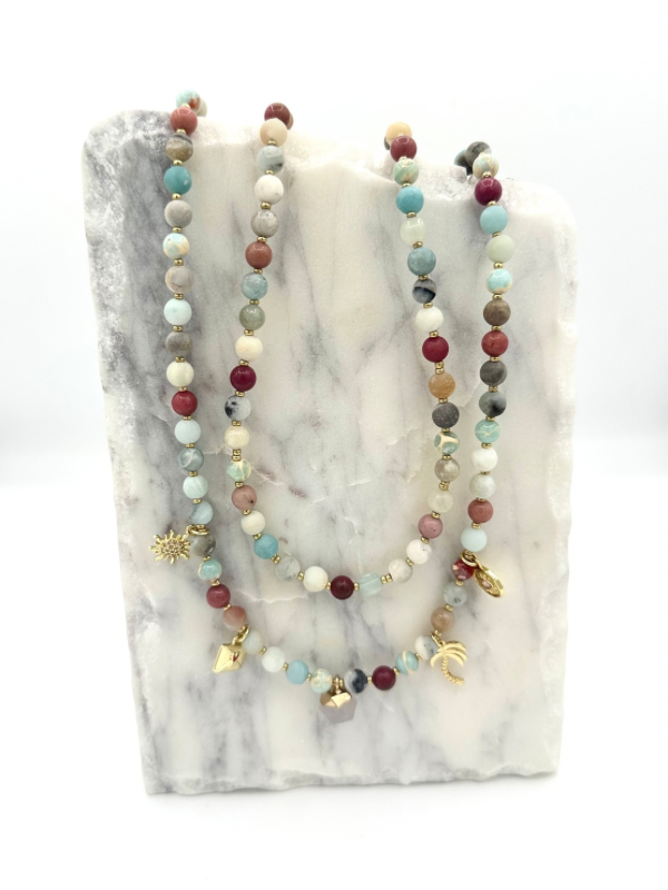 Custom Beaded Charm Necklace