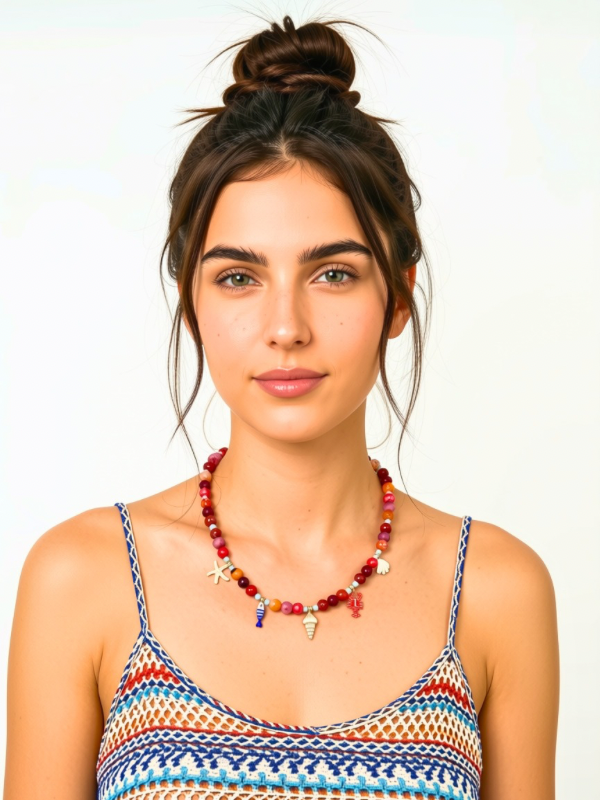 Hellfire Bay Charm Beaded Necklace