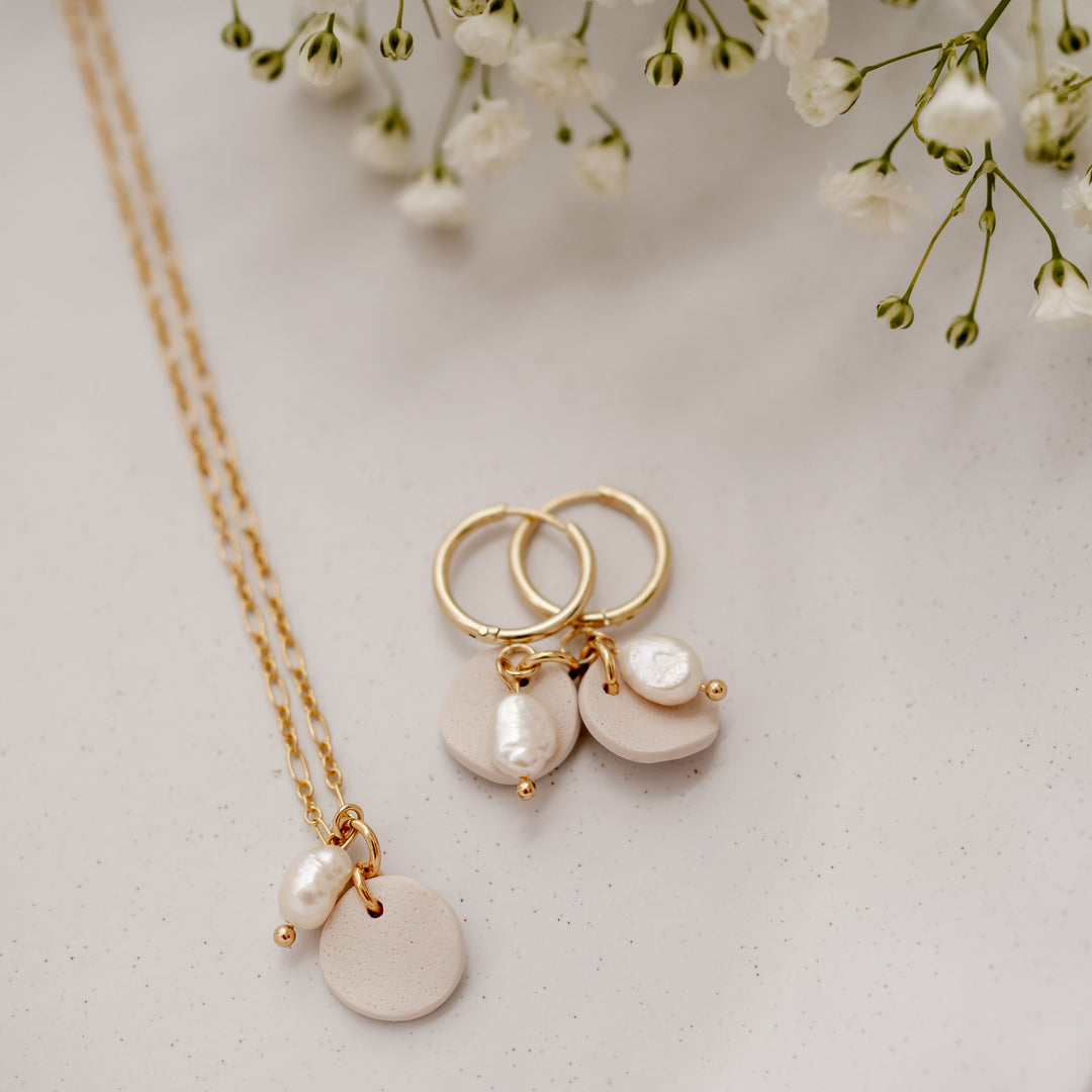 Delicate Gold Pearly Sky’s Necklace
